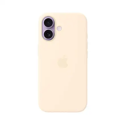 Apple iPhone 17 Silicone Case with MagSafe - Vanilková