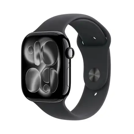 Apple Watch Series 11 GPS 42mm Klavírny čierny hliník s čiernym športovým remienkom - S/M