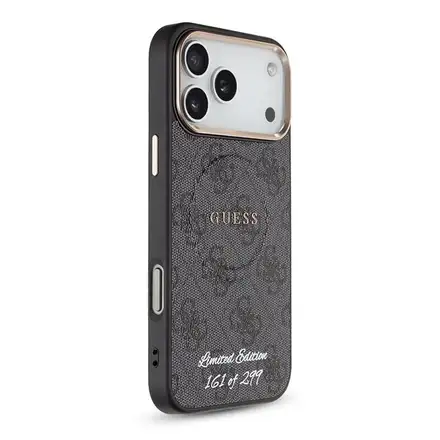 Guess PU 4G MagSafe Strap Limited Edition 299 kryt iPhone 17 Pro Max čierny