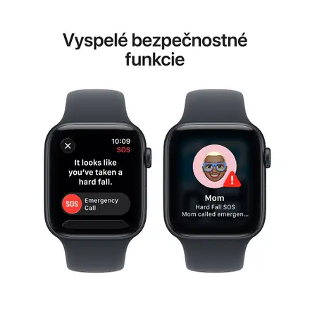 Apple Watch SE 3 GPS 40mm Polnočný hliník s polnočným športovým remienkom - S/M