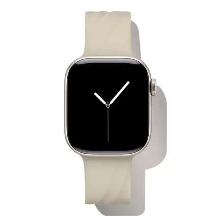 iDeal Soft Swirl Silicone Watch Band 38/40/41/42 S-M Cloud Dancer