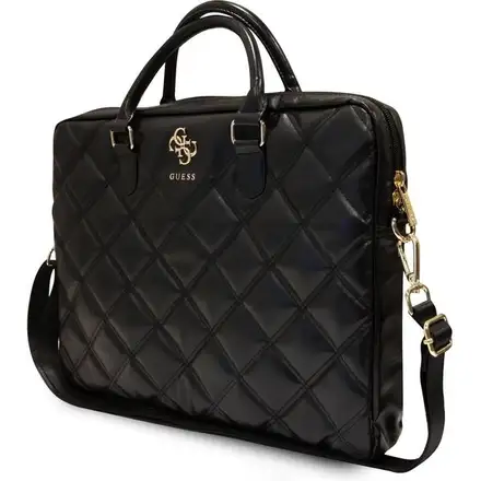 Guess PU Quilted 4G Metal Logo Taška na MacBook 15/16" čierna