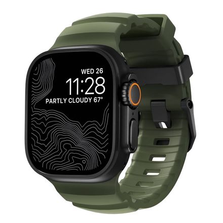 Nomad remienok Rocky Point Band pre Apple Watch 46/49mm - Forest/Black