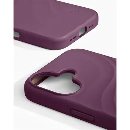 iDeal Fashion Soft Swirl Silicone Case MagSafe iPhone 17 Velvet Plum