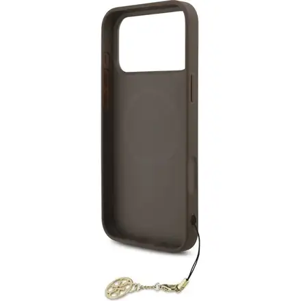 Guess 4G Charm MagSafe kryt iPhone 17 Pro hnedý