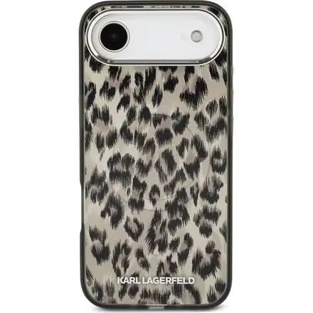 Karl Lagerfeld IML Leopard MagSafe kryt iPhone Air hnedý