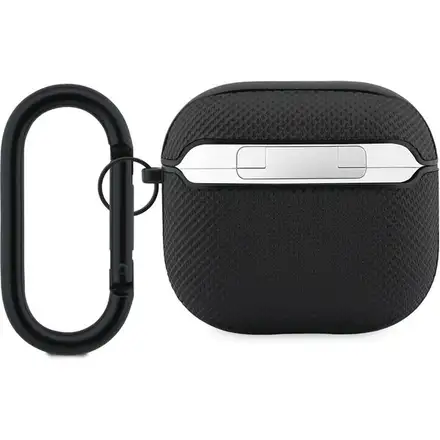 Lacoste Petit Pique Croc Logo Patch Púzdro pre AirPods 4 čierne