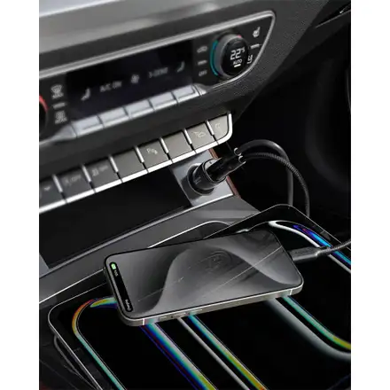 Spigen USB-C Car Charger ArcStation Essential Dual Port 50W - Black