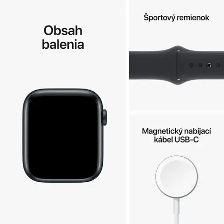 Apple Watch SE 2 GPS 44mm puzdro z temne atramentového hliníka *Trieda B*
