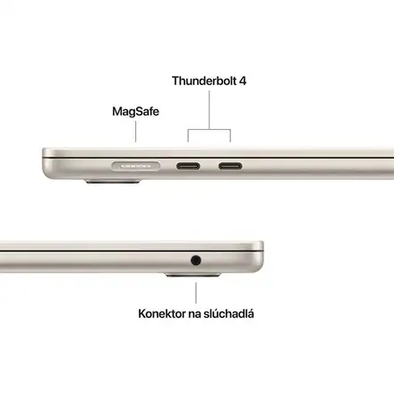 MacBook Air 15" Apple M5 10C CPU 10C GPU 24GB 1TB Hviezdny biely SK