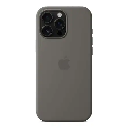 iPhone 16 Pro Max Silicone Case with MagSafe - Stone Gray