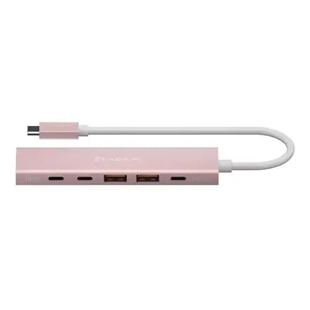 Adam Elements USB-C Hub DE06 6-in-1 - Pink