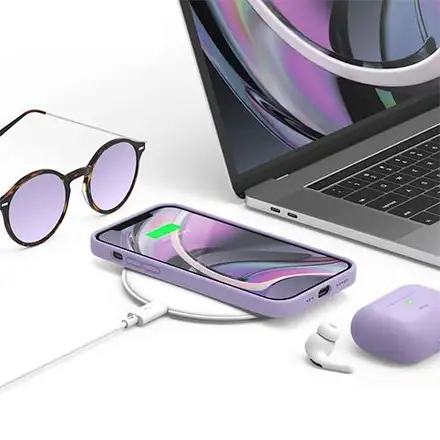 Elago kryt Silicone Case pre iPhone 12 Pro Max - Lavender