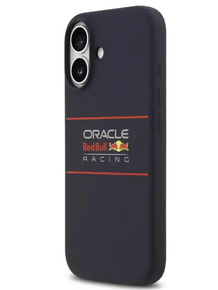Red Bull Silicone Horizontal Logo MagSafe Zadný Kryt pre iPhone 17 modrý