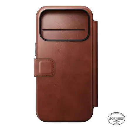 Nomad puzdro Modern Leather Folio Magsafe Horween pre iPhone 17 Pro - Olde Dublin