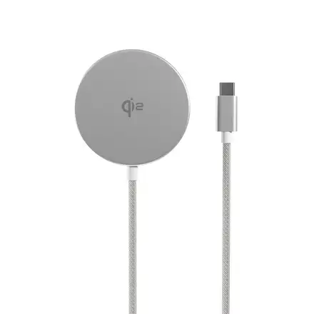 iStores by Epico UltraBase Qi2 Mag+ bezdrôtová nabíjačka EO50 - strieborná