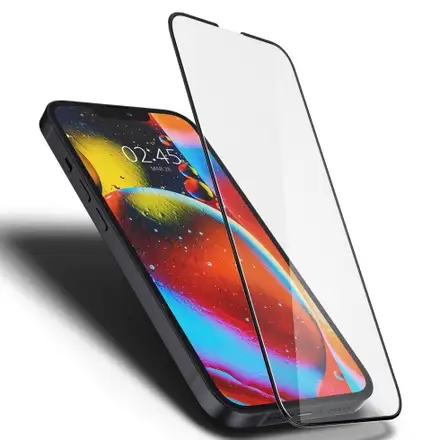 Spigen ochranné sklo GLAS.tR Slim HD pre iPhone 13 mini - Black Frame
