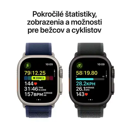 Apple Watch Ultra 2 GPS + Cellular 49mm Natural Titanium Case with Natural Titanium Milanese Loop - S *Rozbalený*