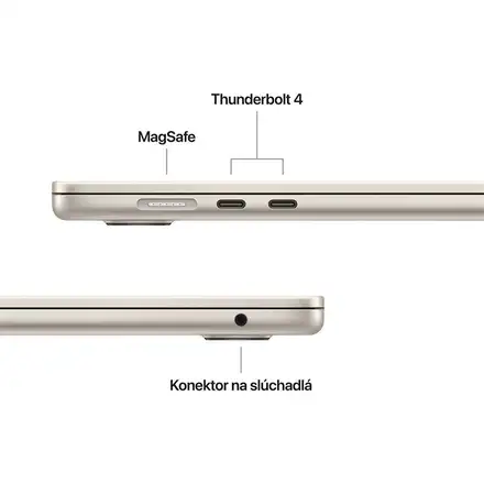MacBook Air 15" Apple M4 10C CPU 10C GPU 24GB 512GB Hviezdny biely SK