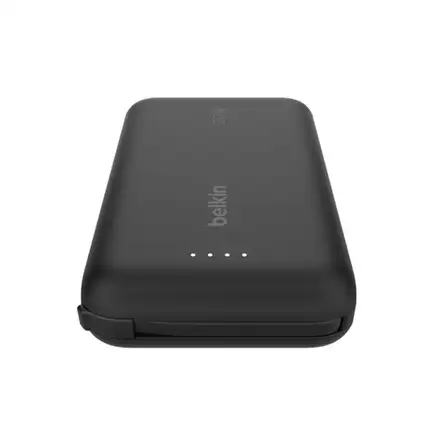 Belkin BoostCharge PowerBank 10K with Integrated USB-C Cable 20W - Black