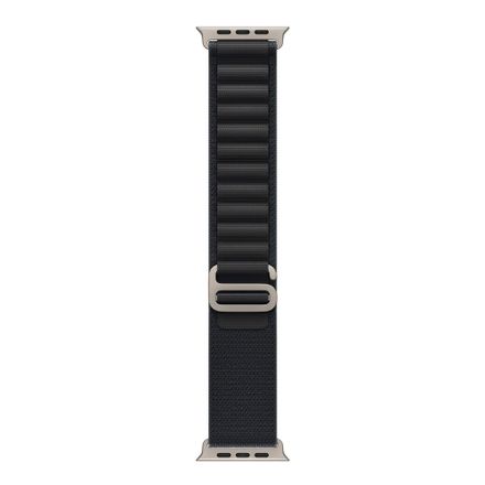 Apple Watch 49mm Black Alpine Loop - Small - Natural Titanium Finish