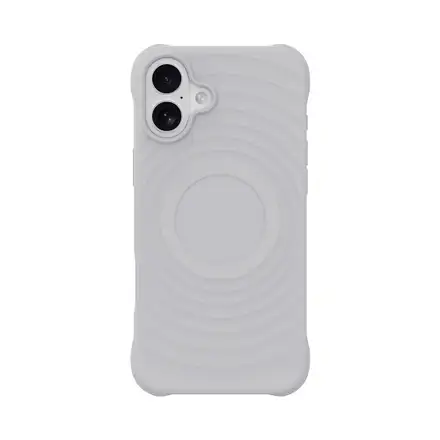 Devia kryt Ripple Magnetic Shockproof TPU Case pre iPhone 16 - White