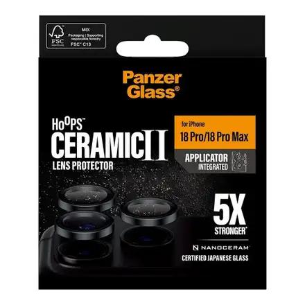 PanzerGlass ochranné sklo Hoops pre iPhone 18 Pro/18 Pro Max - Ceramic