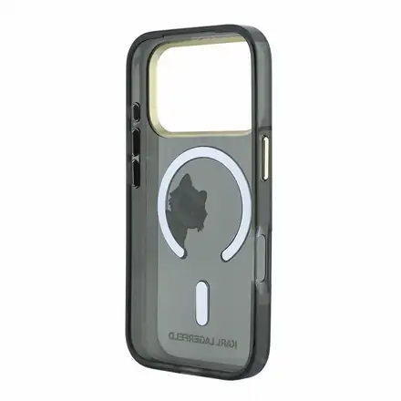 Karl Lagerfeld IML Choupette Peekaboo Magsafe kryt iPhone 18 Pro Max čierna