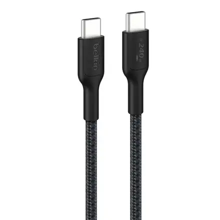 Belkin kábel Boost Charge Pro USB-C to USB-C Braided Cable 240W 3m - Black