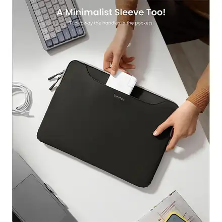 Tomtoc puzdro The Her Sleeve pre Macbook Pro 14" - Dark Gray/Gray