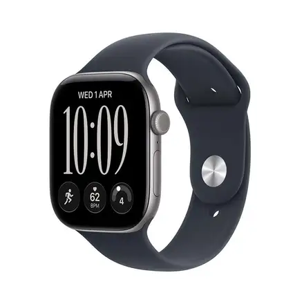 Apple Watch Series 12 GPS 42mm Space Grey Aluminium Case with Navy Blue Sport Band - S/M