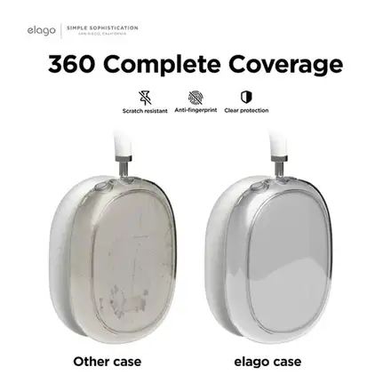 Elago kryt Hybrid Case pre AirPods Max - Clear