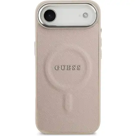 Guess PU Saffiano MagSafe kryt iPhone Air ružový