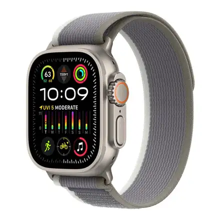 Apple Watch 49mm Green/Gray Trail Loop - M/L