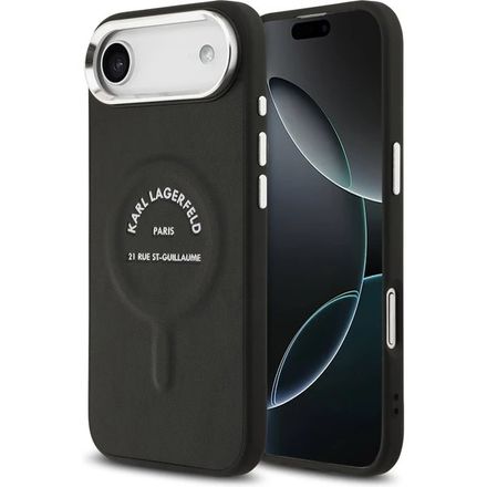 Karl Lagerfeld PU RSG Logo MagSafe kryt iPhone Air čierny