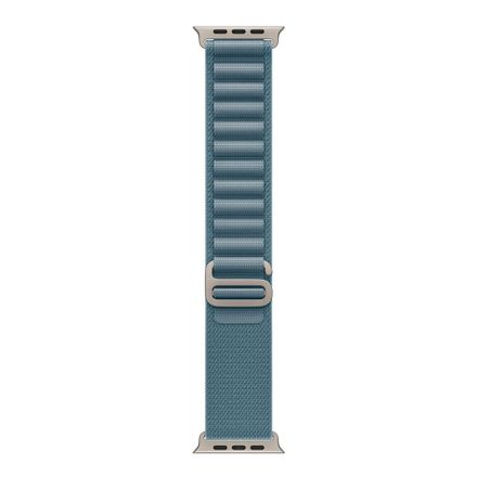 Apple Watch 49mm Light Blue Alpine Loop - Medium - Natural Titanium Finish