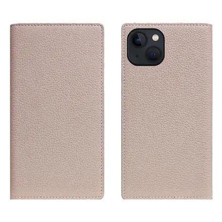 SLG Design puzdro D8 Magsafe Full Grain Leather pre iPhone 15 - Light Cream