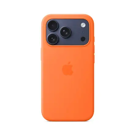 iPhone 17 Pro Silicone Case with MagSafe – Oranžová