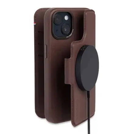 Decoded puzdro Leather Detachable Wallet MagSafe pre iPhone 14 Plus - Brown