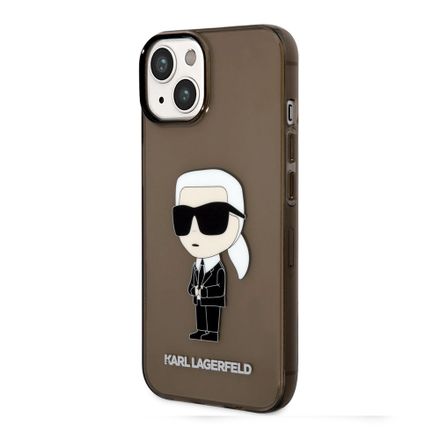 Karl Lagerfeld IML Ikonik NFT kryt iPhone 14 Plus čierny