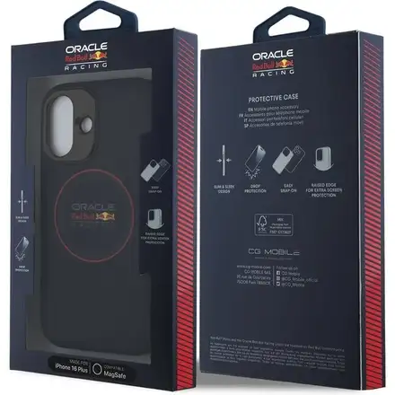 Red Bull PC/TPU Red Ring MagSafe Zadný Kryt pre iPhone 16 Plus modrý