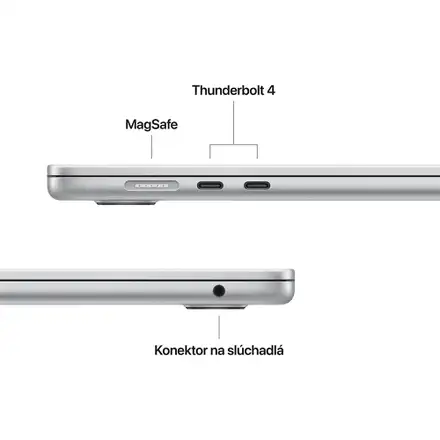 MacBook Air 15" Apple M4 10C CPU 10C GPU 16GB 256GB Strieborný SK
