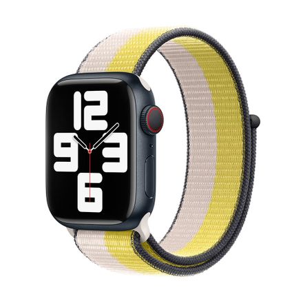 Devia remienok Nylon Braided Two-Tone Loop pre Apple Watch 40/41/42mm - Oat Milk
