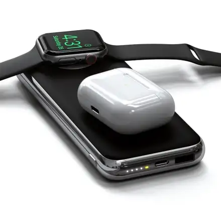 Satechi Quatro Wireless Power Bank 10.000 mAh - Space Grey