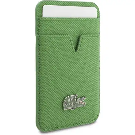 Lacoste Iconic Petit Pique MagSafe kryt + peňaženka iPhone 17 Pro Max zelený