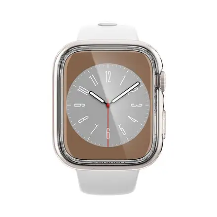 Spigen kryt Ultra Hybrid pre Apple Watch 7/8/9 41mm - Crystal Clear