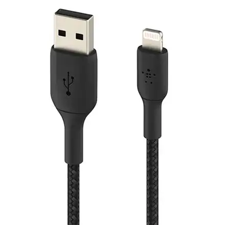 Belkin kábel Boost Charge Braided USB-A to Lightning 2m - Black