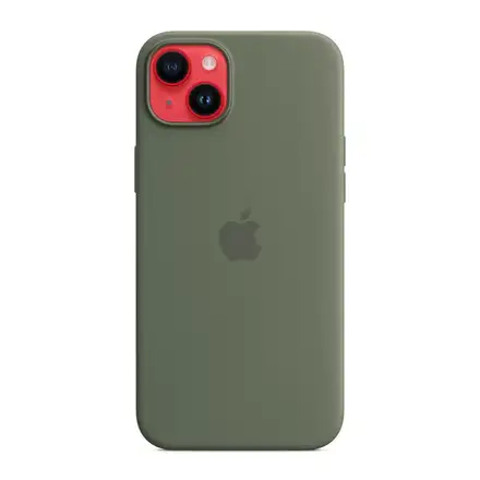 Apple iPhone 14 Plus Silicone Case with MagSafe - Olive