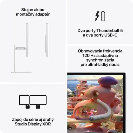 Apple Studio Display XDR - Štandardné sklo - Montážny adaptér VESA (bez stojana)