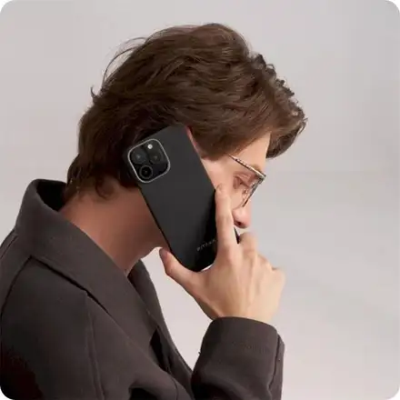 Pitaka kryt Ultra-Slim Case pre iPhone 16 Pro Max - Black/Grey Twill